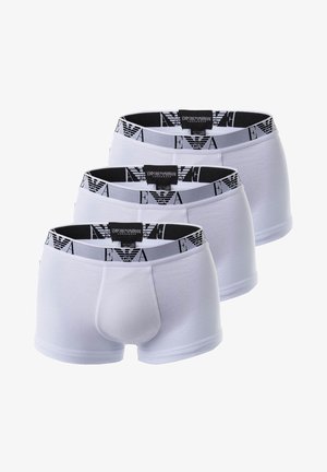 Emporio Armani EMPORIO ARMANI Herren Shorts 3er Pack - Trunks, Pants, Unterwäsche, Stretch Cotton - Boxerbriefs - bianco