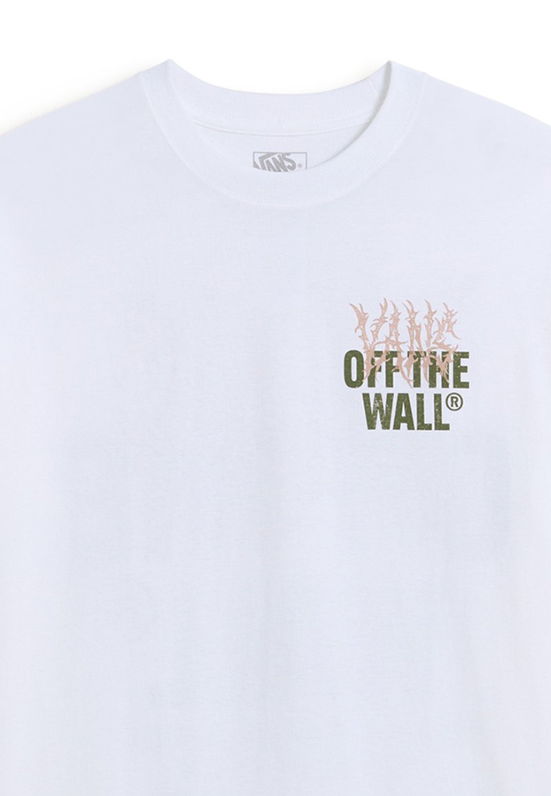 Vans METAL WALL - Triko s potiskem - white