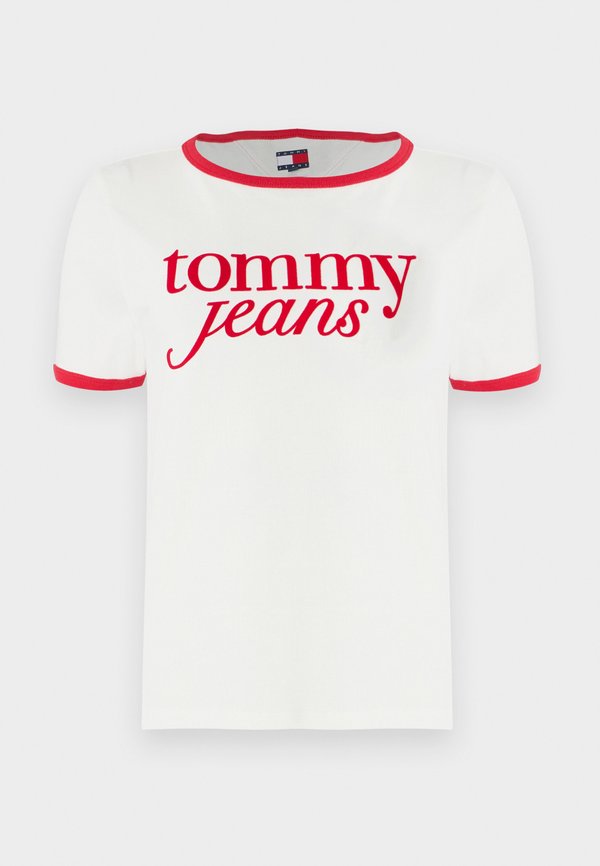 SCRIPT RINGER TEE - Print T-shirt - ecru2