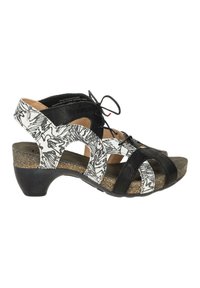 Think! Riemensandalette - schwarz kombi