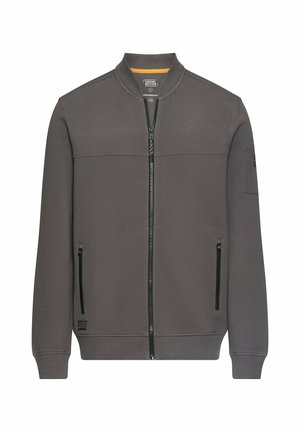 camel active, FLEXXXACTIVE® SWEATJACKE AUS SCUBA JERSEY - Bomberjacke - gunmetal