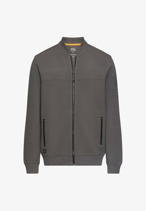 camel active, FLEXXXACTIVE® SWEATJACKE AUS SCUBA JERSEY - Bomberjacke - gunmetal