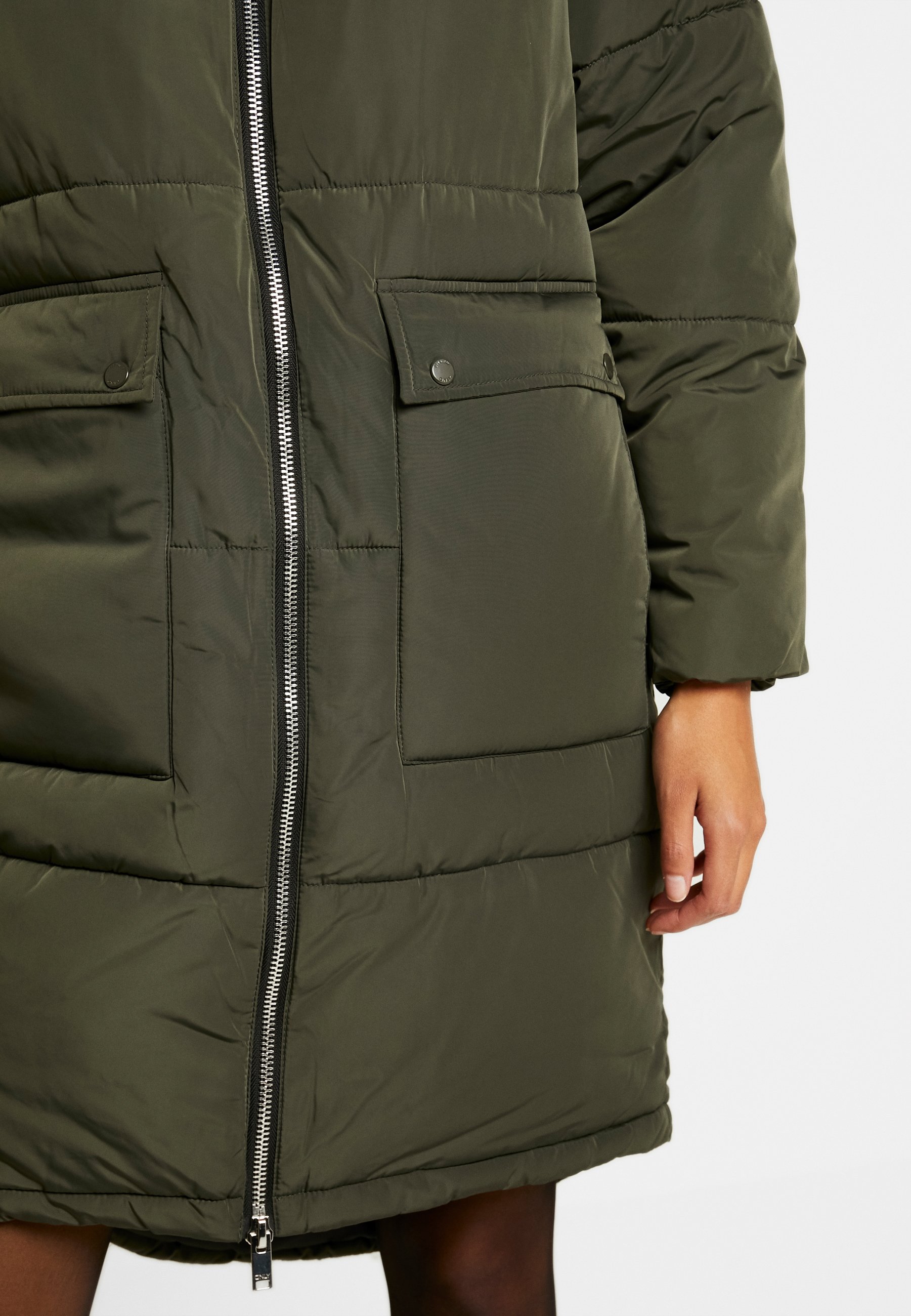 oversized long parka