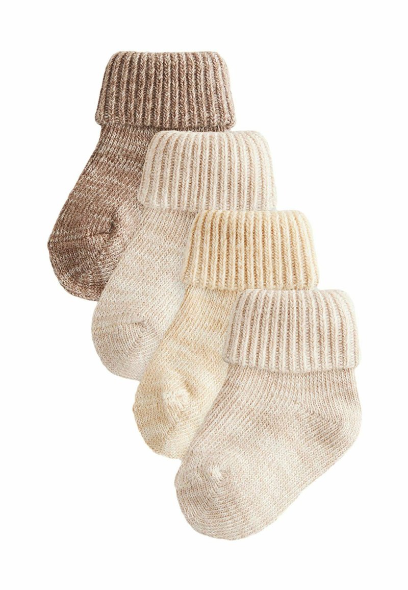 Next CHUNKY ROLL 4 PACK - REGULAR FIT - Sokid - neutral