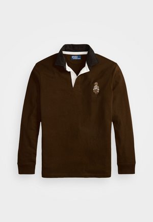 Polo Ralph Lauren CLASSIC FIT POLO BEAR RUGBY SHIRT - Polo - branch brown
