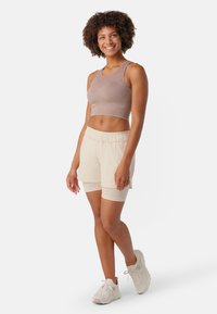 Smartwool - INTRAKNIT CROP - Sport-BH med medium stöd - sandstone Miniatyrbild 1