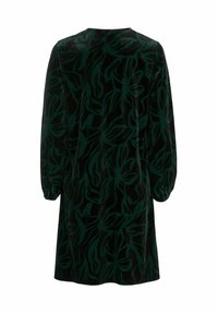 Cellbes of Sweden V-NECK - Cocktailkleid/festliches Kleid - dark green patterned