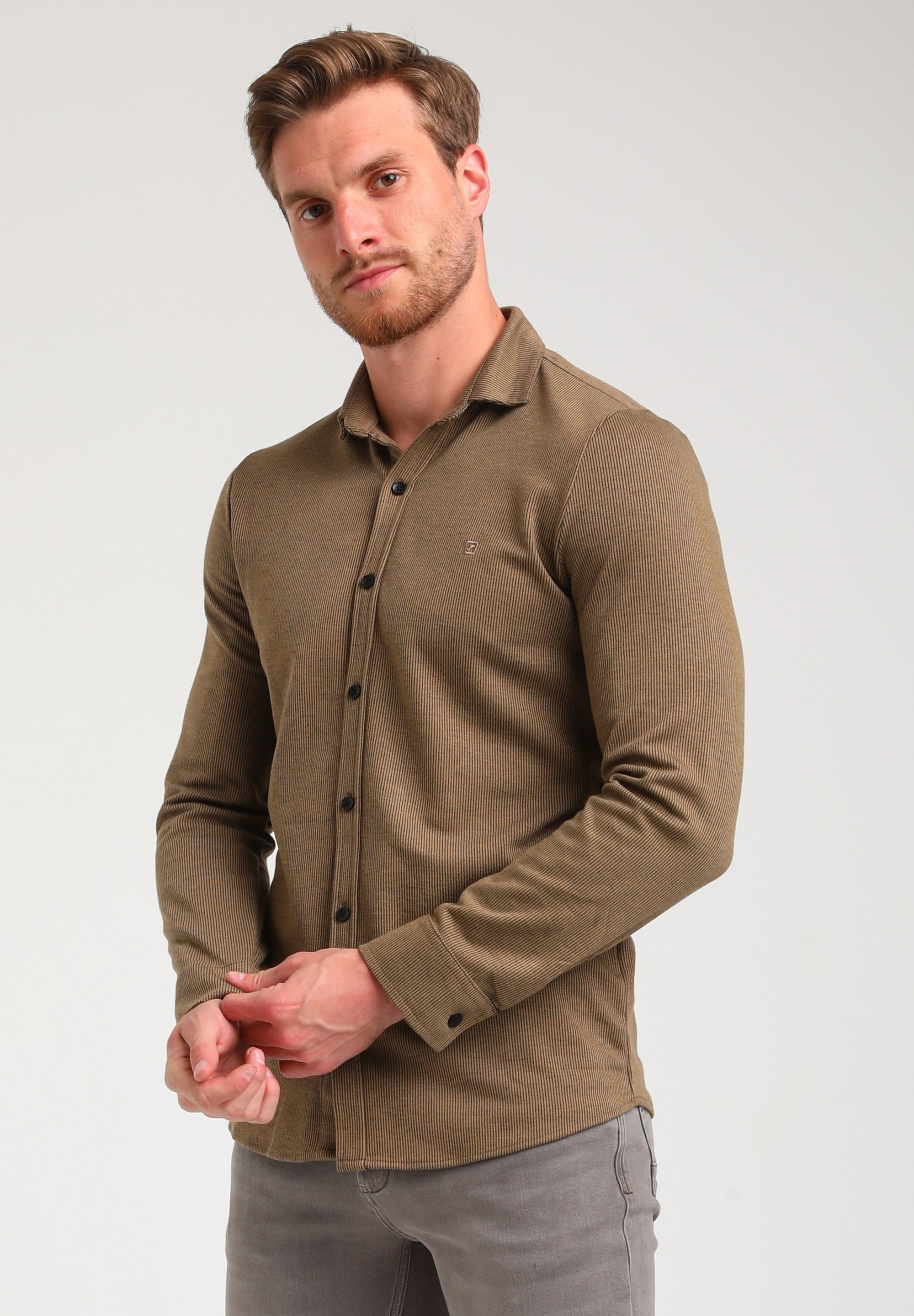 Gabbiano LONGSLEEVE - Shirt - khaki brown/khaki - Zalando.ie Gabbiano LONGSLEEVE - Shirt - khaki brown/khaki - Zalando.ie