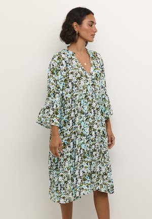 HERA AMBER PRINTED - Vapaa-ajan mekko - blue green abstract flower