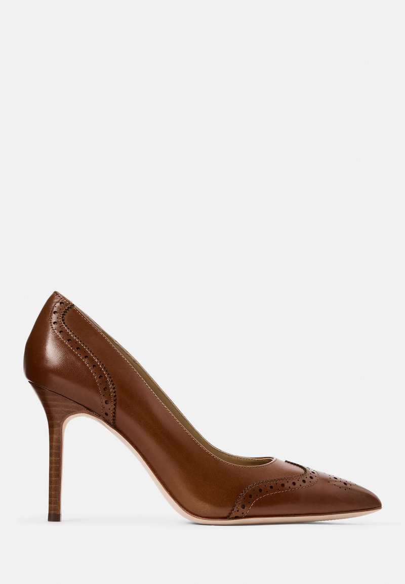 Lauren Ralph Lauren - LYNDEN BURNISHED LEATHER PUMP - Pumps - deep saddle tan, Vergrößern