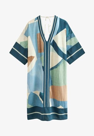 Next REGULAR FIT - Rochie maxi - blue abstract