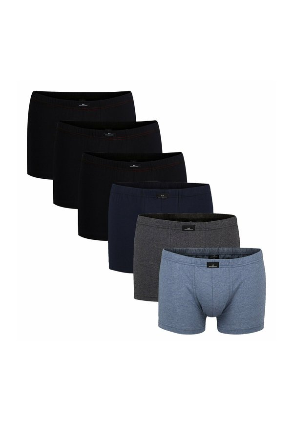 6ER PACK - Trunks - schwarz blau grau