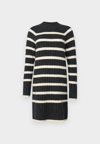 JDYMILEY STRIPE  - Stickad klänning - dark grey/birch