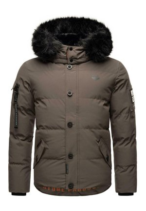 Winterjas - mottled anthracite