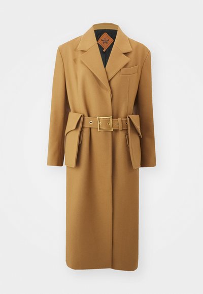 MCM BELT COAT  - Classic coat - cognac