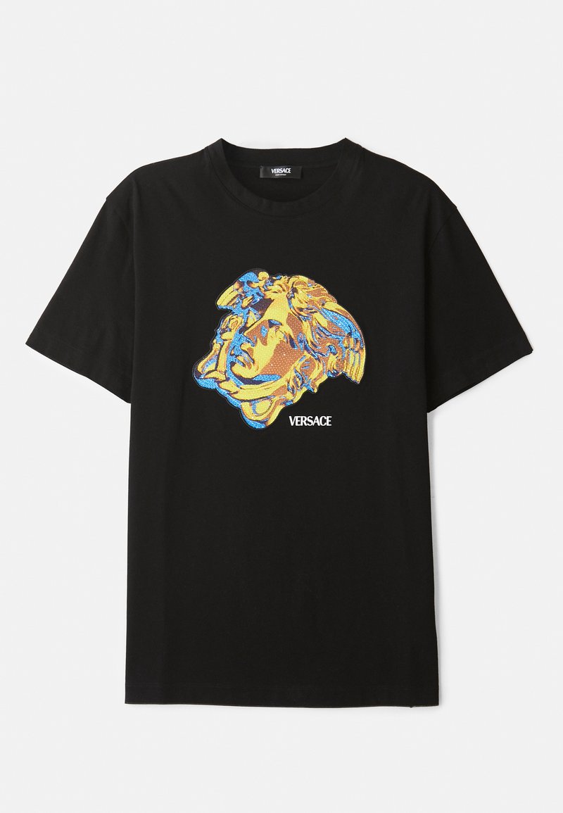 Versace T-shirt print zwart