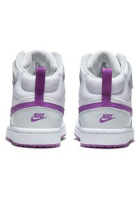 Nike Sportswear COURT BOROUGH MID 2 UNISEX - Sapatilhas de cano alto - pure platinum/vivid purple/white/mint foam