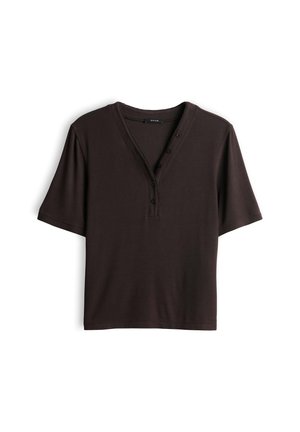 OPUS, SLIM RIB STYLE - T-shirt basic - affogato