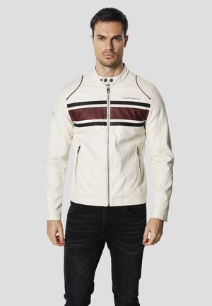 Chaqueta de cuero sintético - crudo off-white