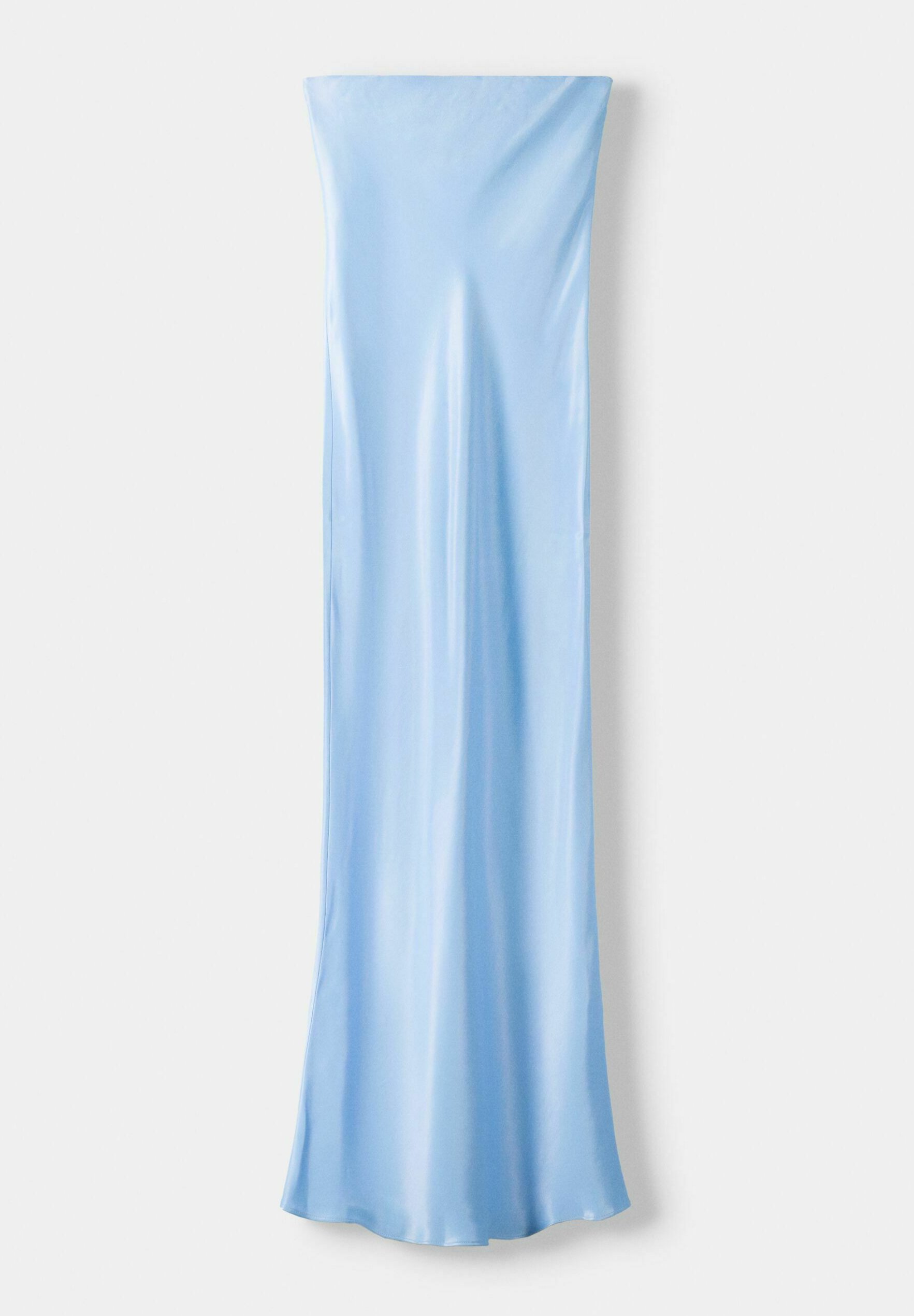 Mottled blue maxi dress