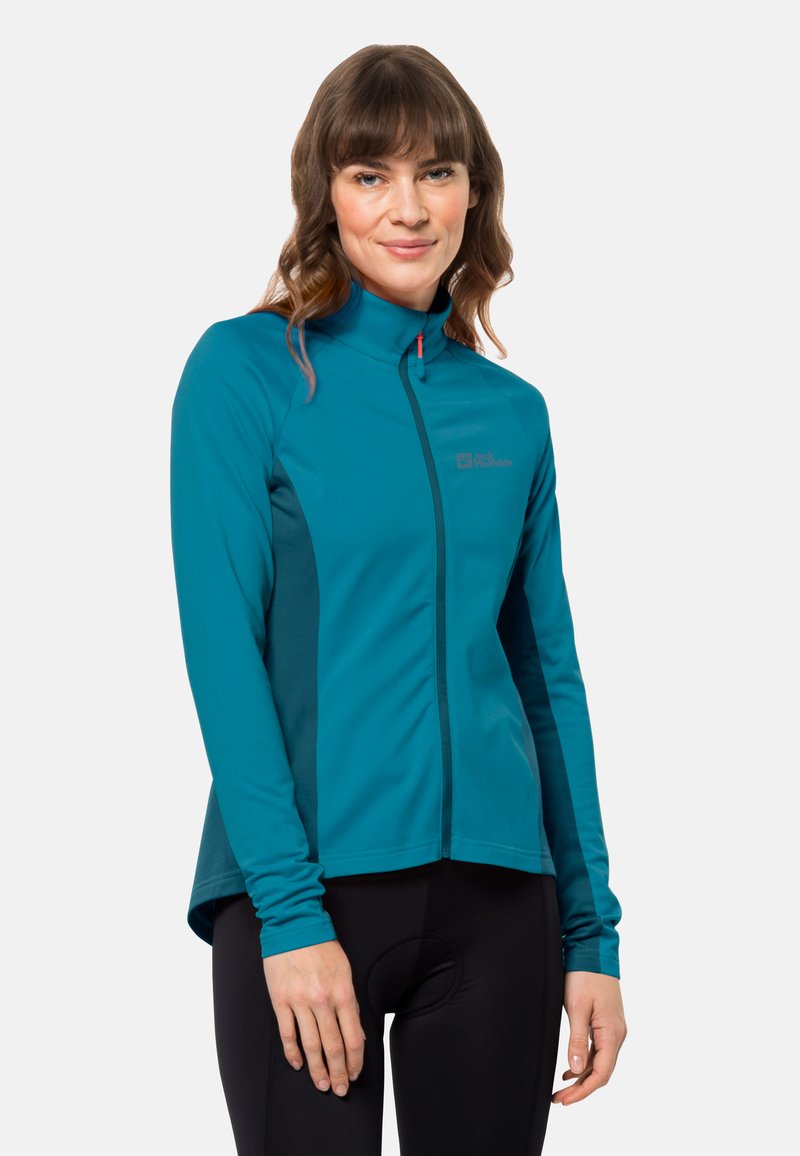 Jack Wolfskin MOROBBIA FZ W - Fietsjas - freshwater blue