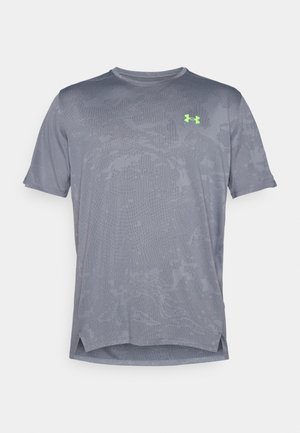 Under Armour VENT - Sports T-shirt - castlerock/hyper green