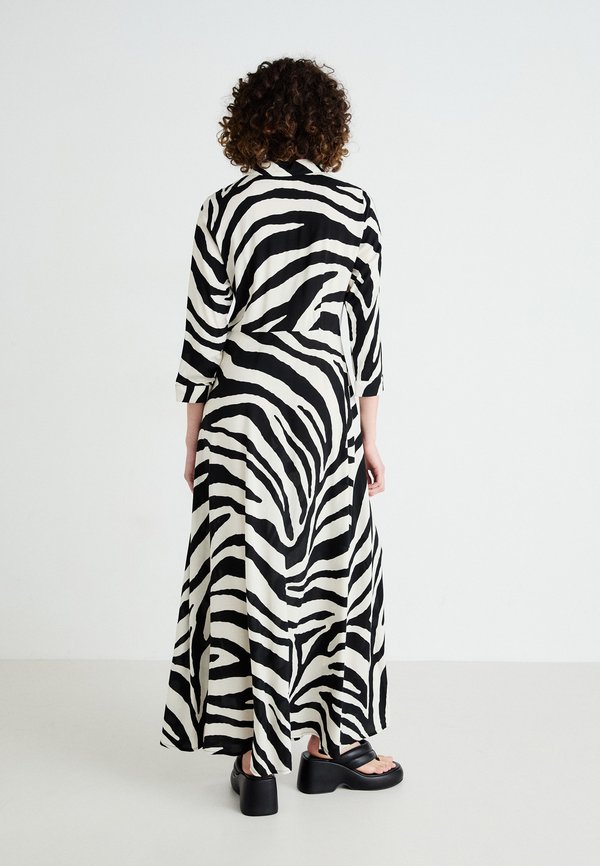 YASSAVANNA LONG DRESS - Shirt dress - birch aop:zebra print2