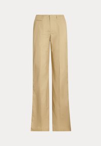 COTTON TWILL HIGH RISE PANT - Nohavice - birch tan