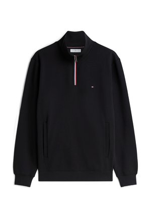 Tommy Hilfiger, RWB TIPPING TERRY REG 1/4 ZIP - Felpa - black