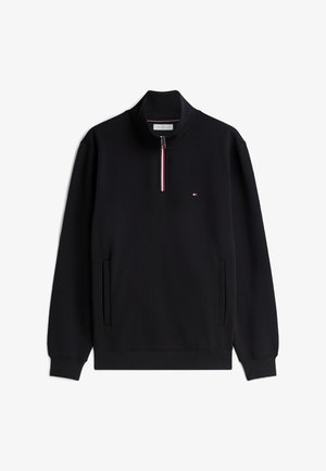 Tommy Hilfiger, RWB TIPPING TERRY REG 1/4 ZIP - Felpa - black