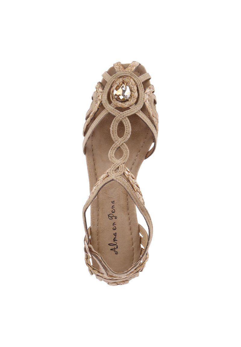 Damen Sneaker | Alma en Pena Riemensandalette beige - KC26630 Damen Sneaker | Alma en Pena Riemensandalette beige - KC26630