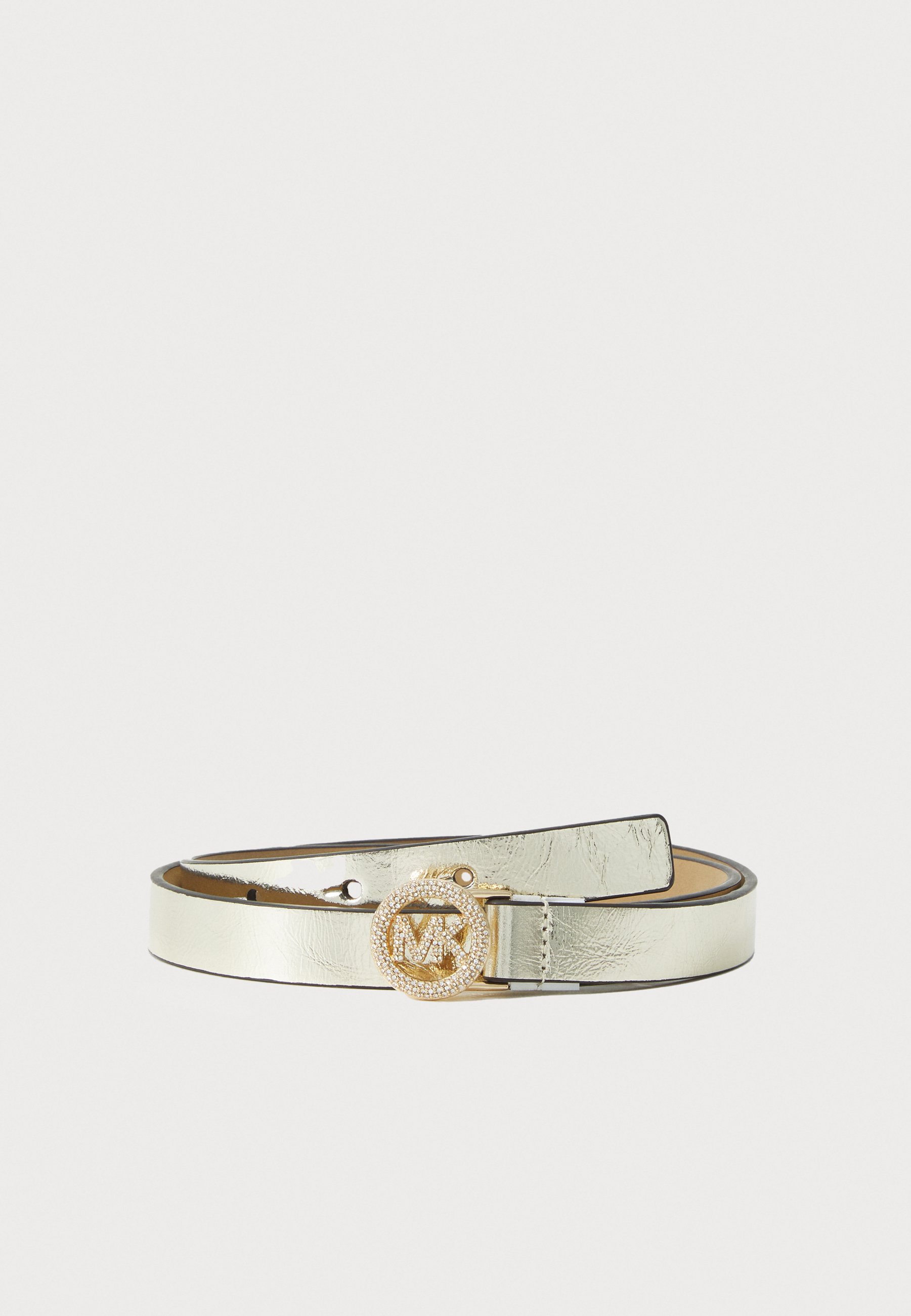 MICHAEL Michael Kors PAVE LOGO BELT - Belt - gold-coloured 