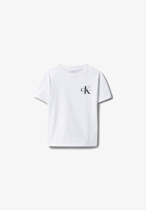 Calvin Klein Jeans, MONOLOGO UNISEX - Μπλουζάκι με στάμπα - bright white