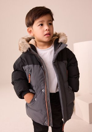 Next, REGULAR FIT - WARM PADDED - Wintermantel - black grey