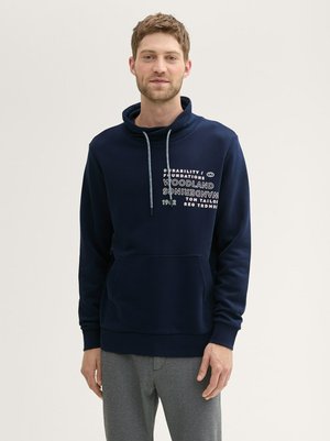 SNOOD MIT TEXTPRINT - Kapuzenpullover - sky captain blue