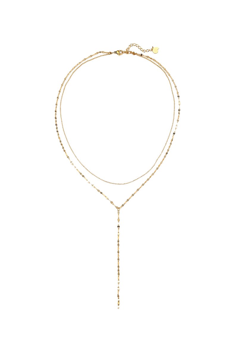 Hey Happiness LAYER FLATTENED ROLO - Halskette - goldfarben - Zalando.at