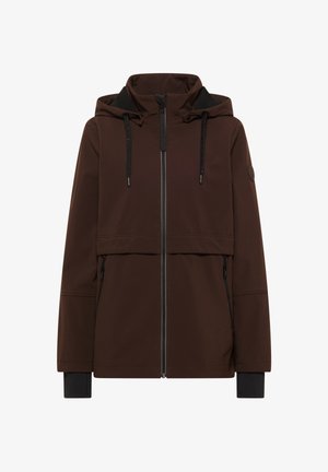 Cecil, SOFTSHELL JACKE MIT ABNEHMBARER KAPUZE - Giacca outdoor - chocolate sauce brown