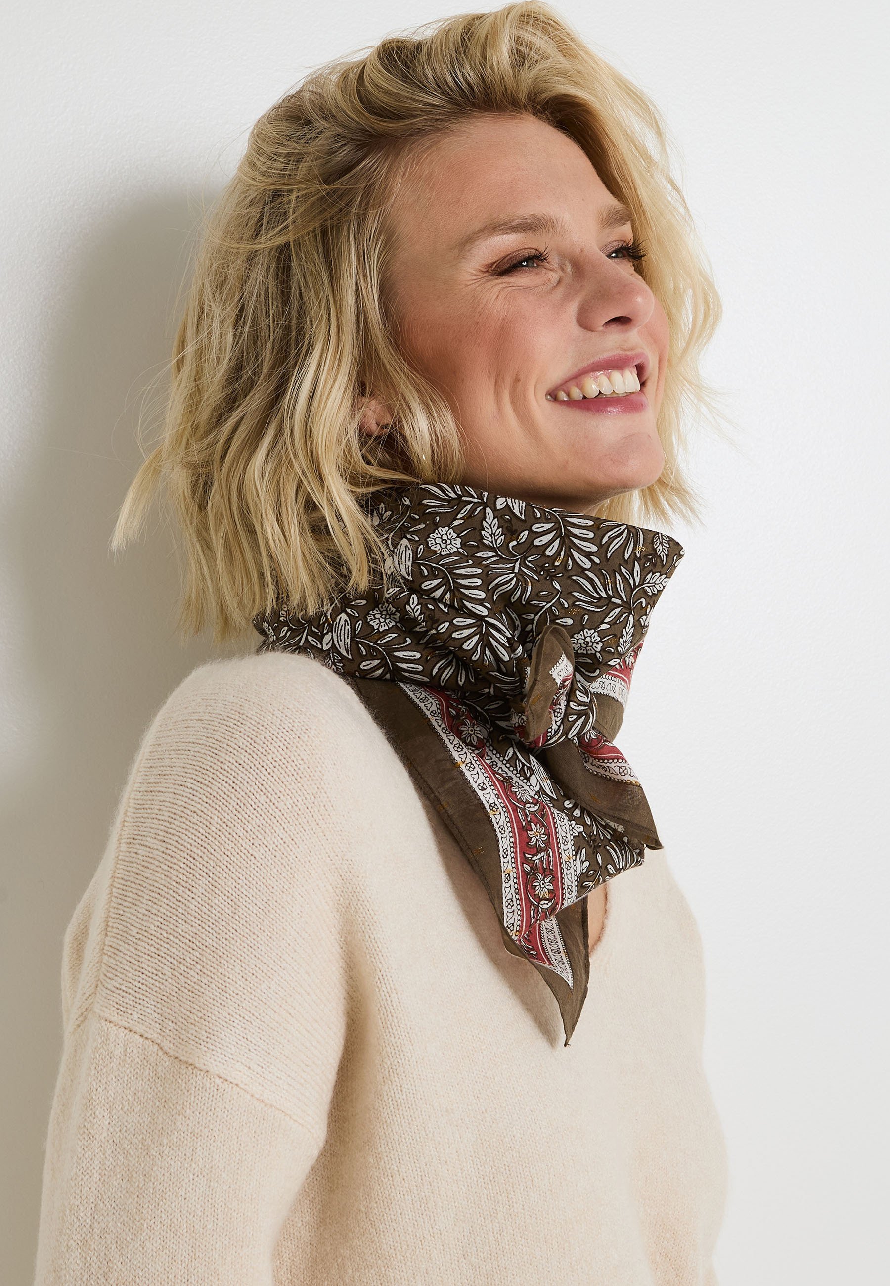 Grain de Malice Foulard imprime/olive