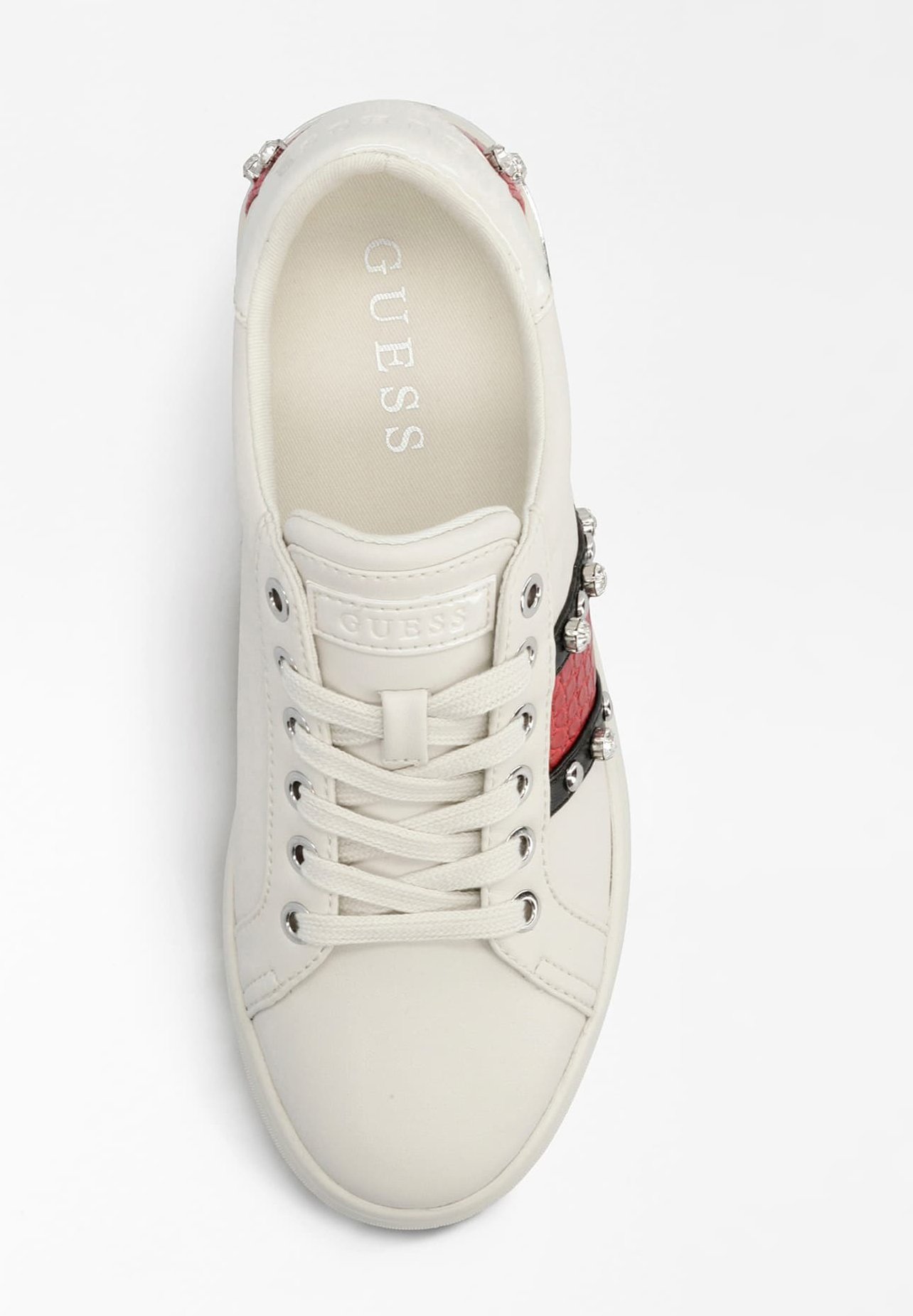 Guess RICENA - Zapatillas - weiß/rojo - Zalando.es