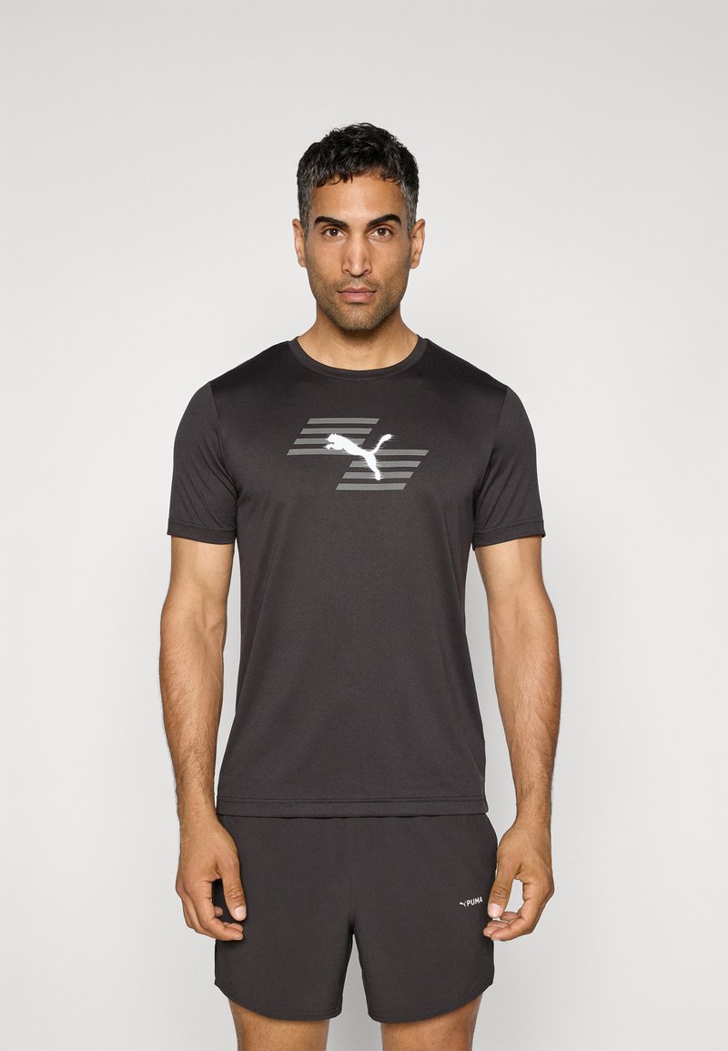 Puma HYROX GRAPHIC TEE - Sportovní tričko - black