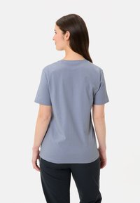 Grey short-sleeve t-shirt made from soft fabric, with a round neckline and a relaxed fit. Features a simple design with no visible accents.
