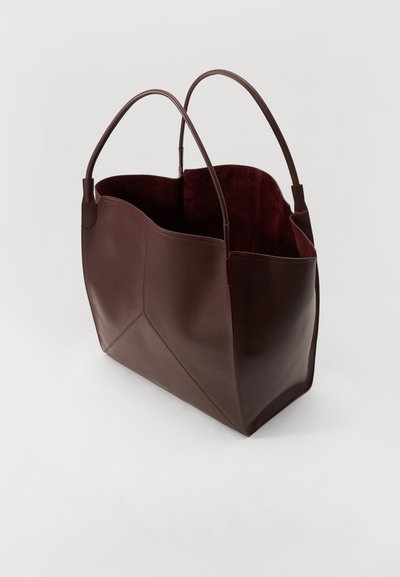 Victoria Beckham XL TOTE - Geantă de pânză - burgundy