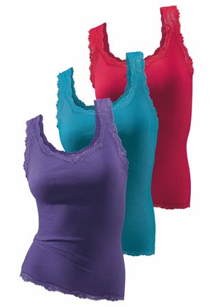 H.I.S 3-PACK - Top - lila /pink /petrol