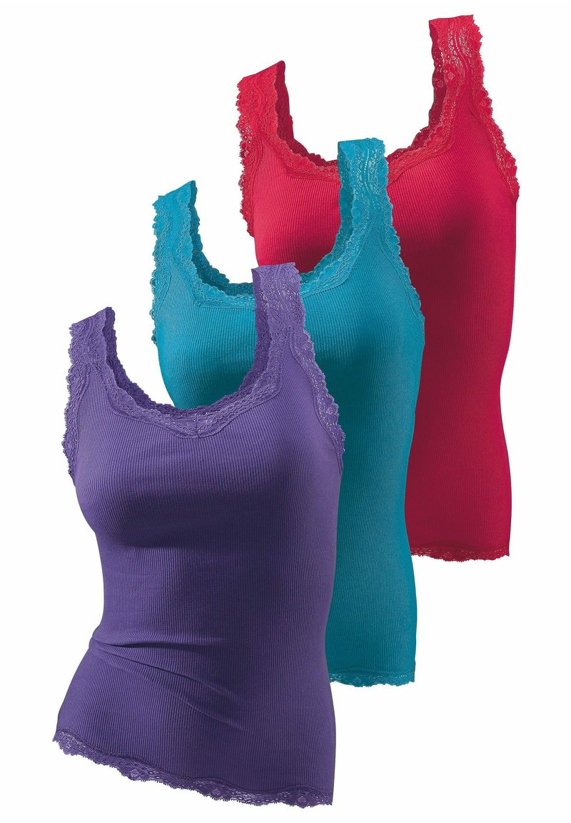 H.I.S 3-PACK - Viršus - lila /pink /petrol
