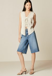 Next TALL  - Farkkushortsit - dark blue