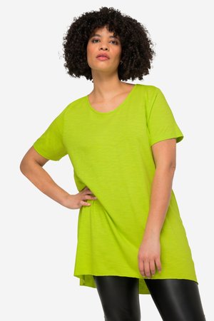 Angel of Style, LONGSHIRT, RUNDHALS, HALBARM, GERUNDETER SAUM - T-Shirt basic - lime
