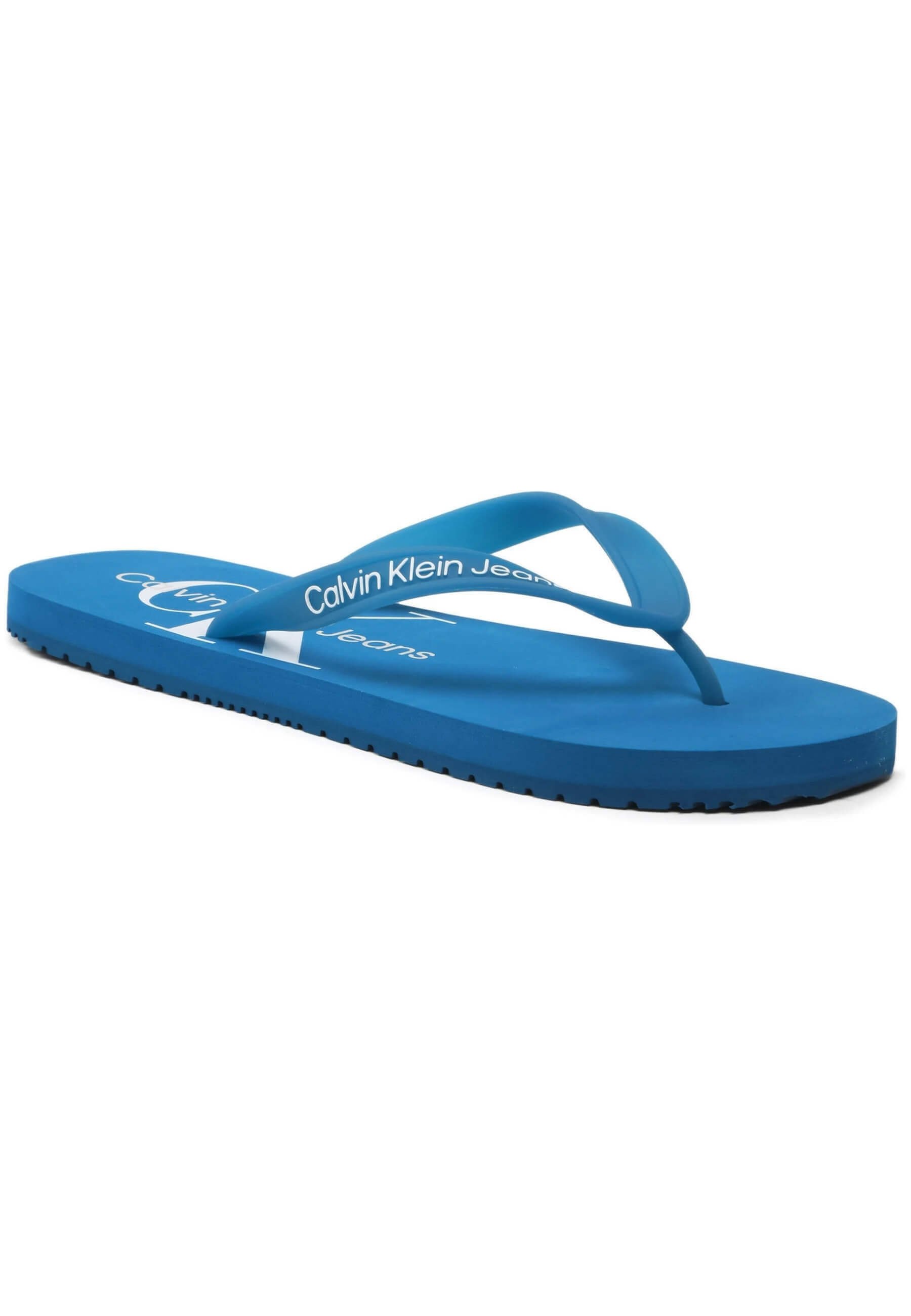 Calvin Klein Jeans BEACH MONOGRAM Chanclas de dedo blue/azul