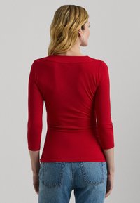 Lauren Ralph Lauren Petite Surplice Jersey Top - Hosszú ujjú felső - festive red