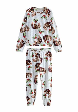 PETITE FIT - LONG SLEEVE SET - Pyžamo - cream christmas pudding