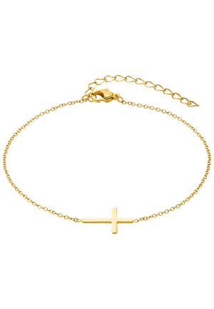 MIT KREUZ - Ankellenker - goldfarbend